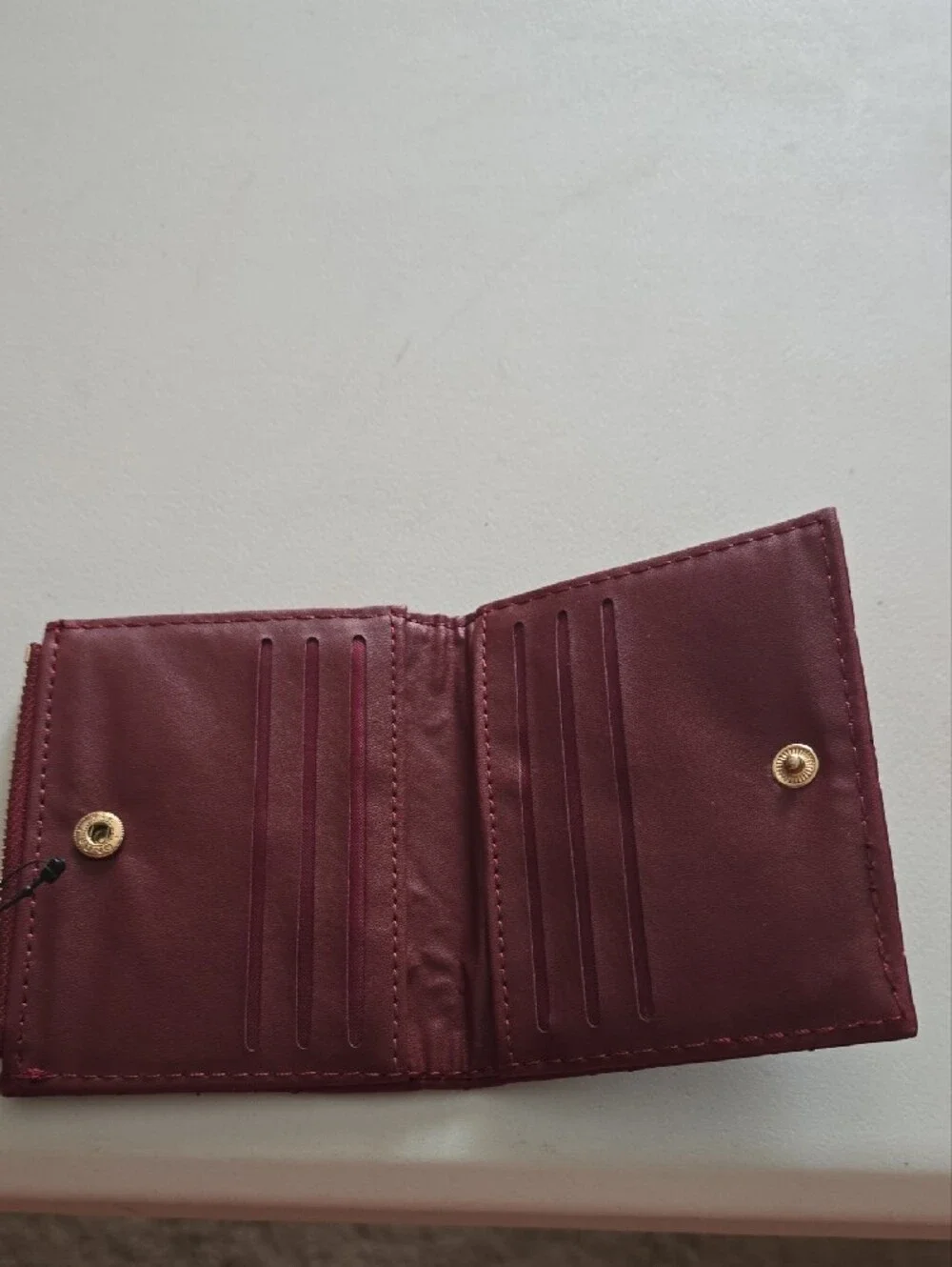 Badgley Mischka Quilted Wine Card Holder with Gold Logo
